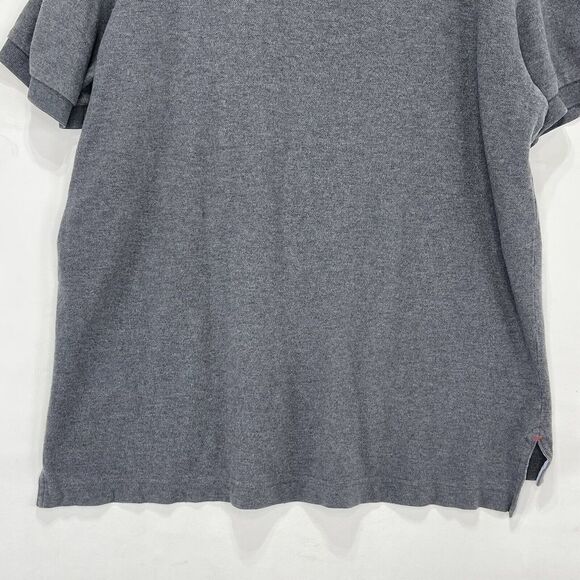 Tommy Hilfiger Men Large Polo Shirt Classic Fit Short Sleeve Gray - Picture 9 of 15